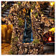 Neapolitan nativity scene village with waterfall houses trees 10-12 cm 50x50x40 cm s8