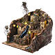 Village with waterfall and staircases for Neapolitan Nativity Scene of 10-12 cm, 60x45x35 cm s3