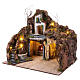 Village with fountain cave and oven for Neapolitan Nativity Scene of 10-12 cm, 50x60x40 cm s6