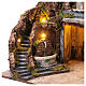 Village with fountain cave and oven for Neapolitan Nativity Scene of 10-12 cm, 50x60x40 cm s8