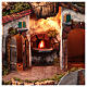 Village with staircases, mill and waterfall, Neapolitan Nativity Scene of 10 cm, 65x65x50 cm s8