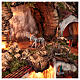 Neapolitan village nativity scene stairs waterfall mill 10 cm 65x65x50 cm s14