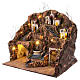Illuminated village with a fountain for 10 cm Neapolitan Nativity Scene, 60x60x50 cm s6