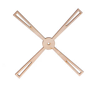 Windrad aus Sperrholz – geeignet für eine 10 cm Krippe, Ø 15 cm, neapolitanischer Stil
