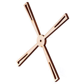 Windrad aus Sperrholz – geeignet für eine 10 cm Krippe, Ø 15 cm, neapolitanischer Stil