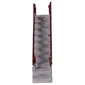 Treppe, gerade, Krippenzubehör, neapolitanische Krippe, für 6–8 cm Krippe – 15 × 5 × 15 cm