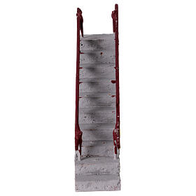 Escalier droit crèche napolitaine 6-8 cm terre cuite 15x5x15 cm