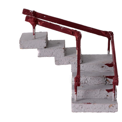 Escada angular terracota presépio napolitano 6-8 cm 10x15x15 cm 1