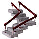 Escada angular terracota presépio napolitano 6-8 cm 10x15x15 cm s2