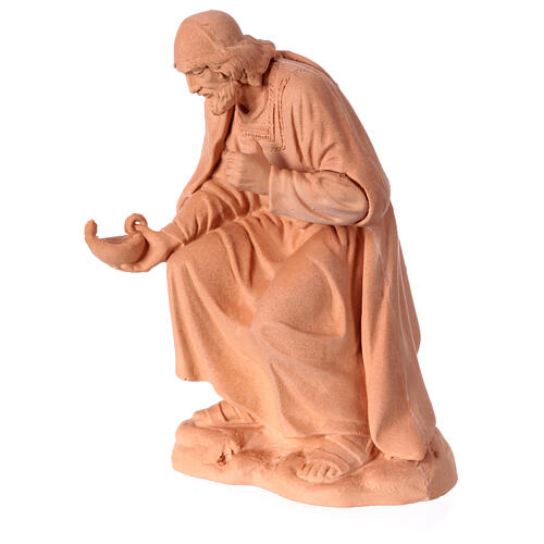 Heilige Familie – neapolitanischer Stil, Terrakotta natur, 4-teilig, für 12 cm Krippe 6