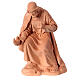 Nativity Holy Family in raw terracotta 4 pieces h 12 cm s5