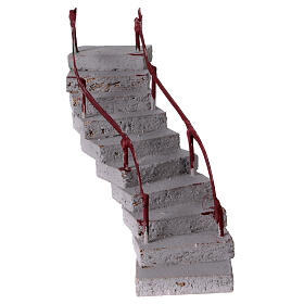 Escalera en S terracota belén napolitano 6-8 cm 15x15x10 cm