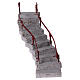 Escalier en S terre cuite 15x15x10 cm crèche napolitaine 6-8 cm s1