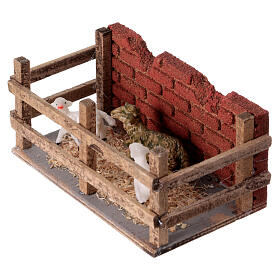 Sheep stall for 10 cm Neapolitan Nativity Scene, 5x10x5 cm