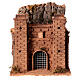Castillo con cancela en movimiento belén Nápoles 8-10 cm 30x30x20 cm s1