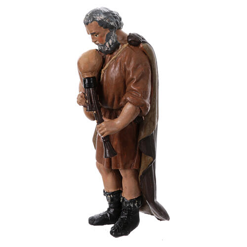 Set statue presepe napoletano pitturata terracotta 11 pz h 12 cm 7