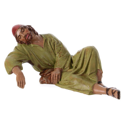 Set statue presepe napoletano pitturata terracotta 11 pz h 12 cm 9
