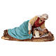 Set statue presepe napoletano pitturata terracotta 11 pz h 12 cm s2