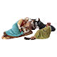 Set statue presepe napoletano pitturata terracotta 11 pz h 12 cm s4