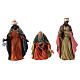 Set statue presepe napoletano pitturata terracotta 11 pz h 12 cm s5
