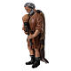 Set statue presepe napoletano pitturata terracotta 11 pz h 12 cm s7