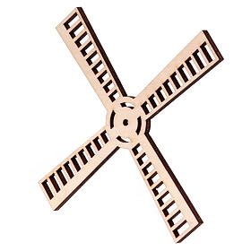 Mühlenflügel, Krippenzubehör, neapolitanische Krippe, für 10 cm Krippe – Ø 15 × 10 cm H