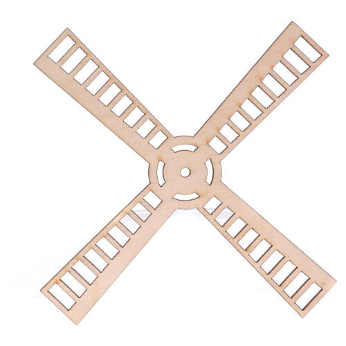 Mühlenflügel, Krippenzubehör, neapolitanische Krippe, für 10 cm Krippe – Ø 15 × 10 cm H 1
