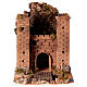 Castle bridge movement Neapolitan nativity scene 8 cm 30x25x25 cm s1