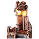 Tempio con fontana cantina presepe napoletano 10-12 cm 40x35x25 cm s4