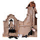 Tempio con fontana cantina presepe napoletano 10-12 cm 40x35x25 cm s6