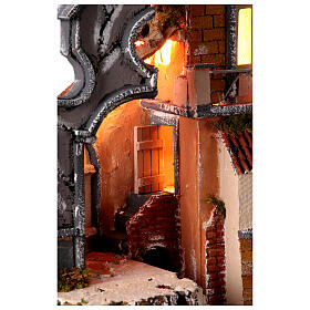 Krippenszenerie, Tempel im Stil des 18 Jahrhunderts – neapolitanischer Stil, 10–12 cm Krippe, 50×40×30 cm