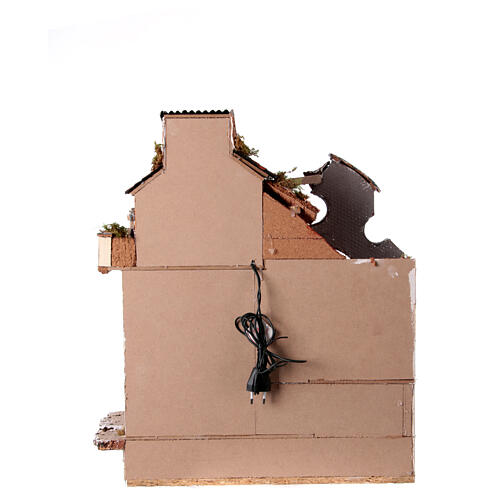 Krippenszenerie, Tempel im Stil des 18 Jahrhunderts – neapolitanischer Stil, 10–12 cm Krippe, 50×40×30 cm 5