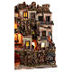 Borgo presepe 10 cm napoletano arroccato stile 700 mare fontana case mulino 85x65x60 cm s7