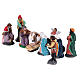 Set of 11 for 5 cm Neapolitan Nativity Scene: Nativity, angel shepherds and Wisemen s2