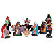 Zestaw 11 elementów z figurami Maryi, Józefa, anioła, pasterzy i Trzech Króli do szopki, 5cm s1