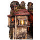 Borgo presepe 8-10 cm napoletano stile 700 fontana case scalini finestre 50x50x40 cm s4