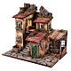 Village for nativity scene 8-10 cm Neapolitan 18th century style fountain houses steps windows 50x50x40 cm s3