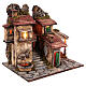 Village for nativity scene 8-10 cm Neapolitan 18th century style fountain houses steps windows 50x50x40 cm s5