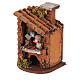 Holzofen mit Beleuchtung, neapolitanische Krippe, für 6 cm Krippe – 10 × 5 × 10 cm s6