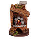 Wood-burning oven for 6 cm Neapolitan Nativity Scene with light, 10x5x10 cm, different models s3