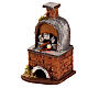 Wood-burning oven for 6 cm Neapolitan Nativity Scene with light, 10x5x10 cm, different models s5