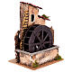 Water mill 6 cm Neapolitan nativity scene 20x15x10 cm wheel s2