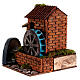 Moulin électrique roue crèche napolitaine 6 cm style XVIIIe 20x30x20 cm s2