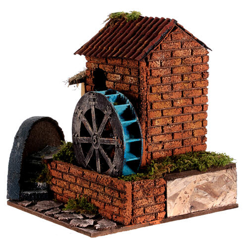 Elektryczny wiatrak koło do szopki, 20x30x20 cm 2