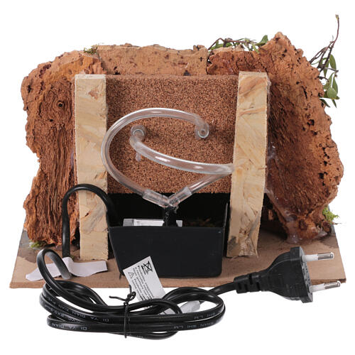 Fontana a 2 getti presepe napoletano 8-10 cm ambientazione 15x20x15 cm 4