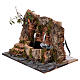 Fontana a 2 getti presepe napoletano 8-10 cm ambientazione 15x20x15 cm s3