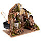 Fontaine avec village miniature crèche napolitaine 10 cm 15x20x10 cm s3