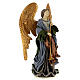 Angel with trumpet in resin and fabric for Celebration nativity scene 30 cm s3
