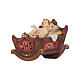 Niño Jesús y cuna 9,5 cm madera coloreada belén Heimatland Val Gardena s1
