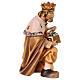 Wise Man on his knees, Heimatland Nativity Scene of 12 cm, painted wood from Val Gardena s3